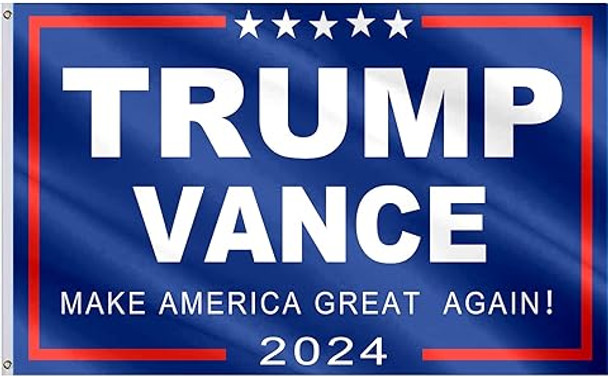 flagpole Trump Vance 2024
