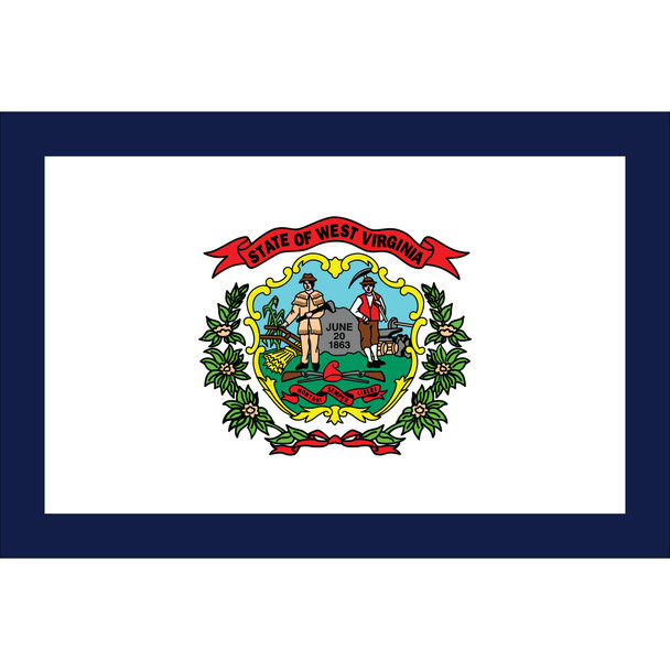 flagpole West Virginia State Nylon Flag