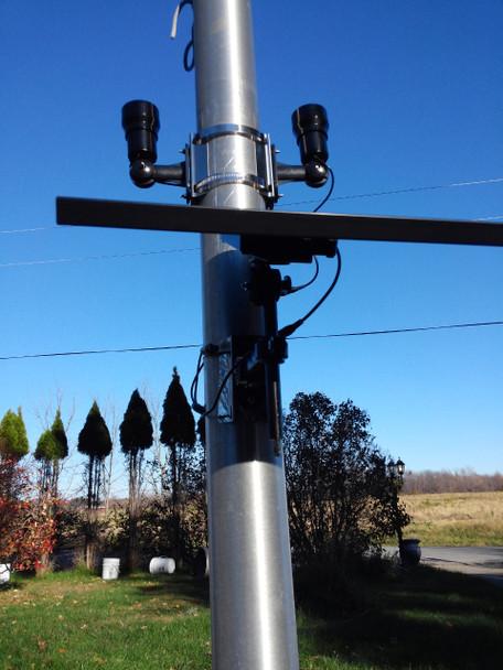 Flagpole High End CREE Bullhorn Solar Flagpole Lighting Kit - Fixed