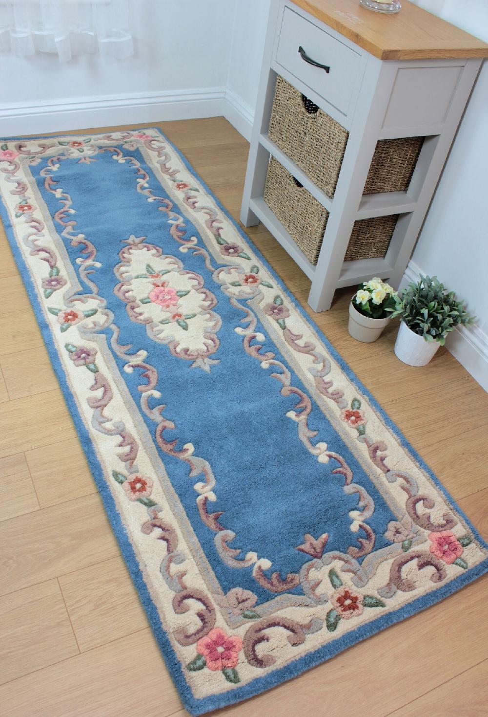 Flair Rugs Aubusson Vintage Pattern Wool Runner Rug