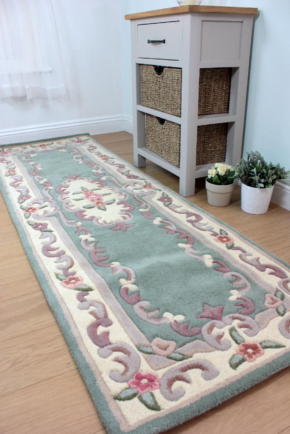 Flair Rugs Aubusson Vintage Pattern Wool Runner Rug