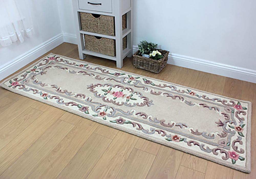 flair rugs Aubusson Vintage Pattern Wool Runner Rug