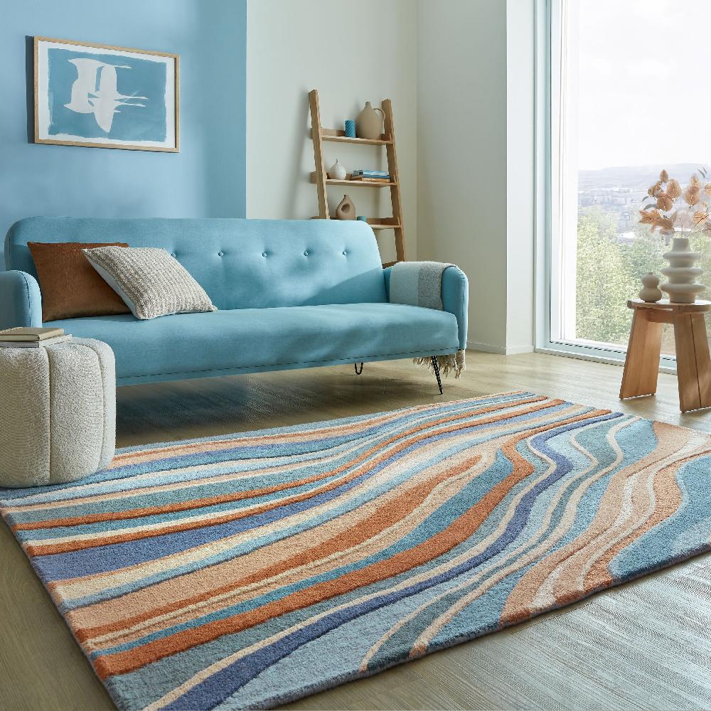 flair rugs Abstract Flow Wool Rug