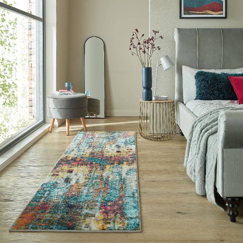 flair rugs Abstraction Modern Multi Runner Rug
