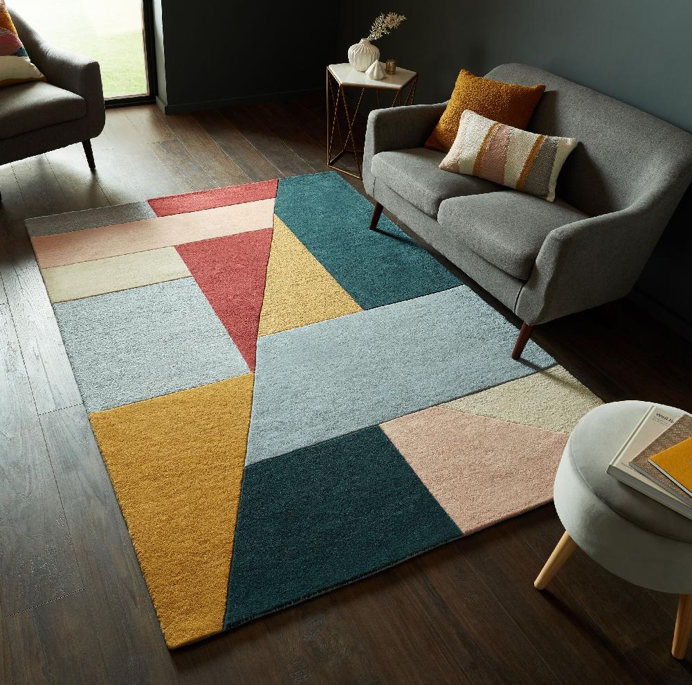 flair rugs Alwyn Geometric Wool Rug