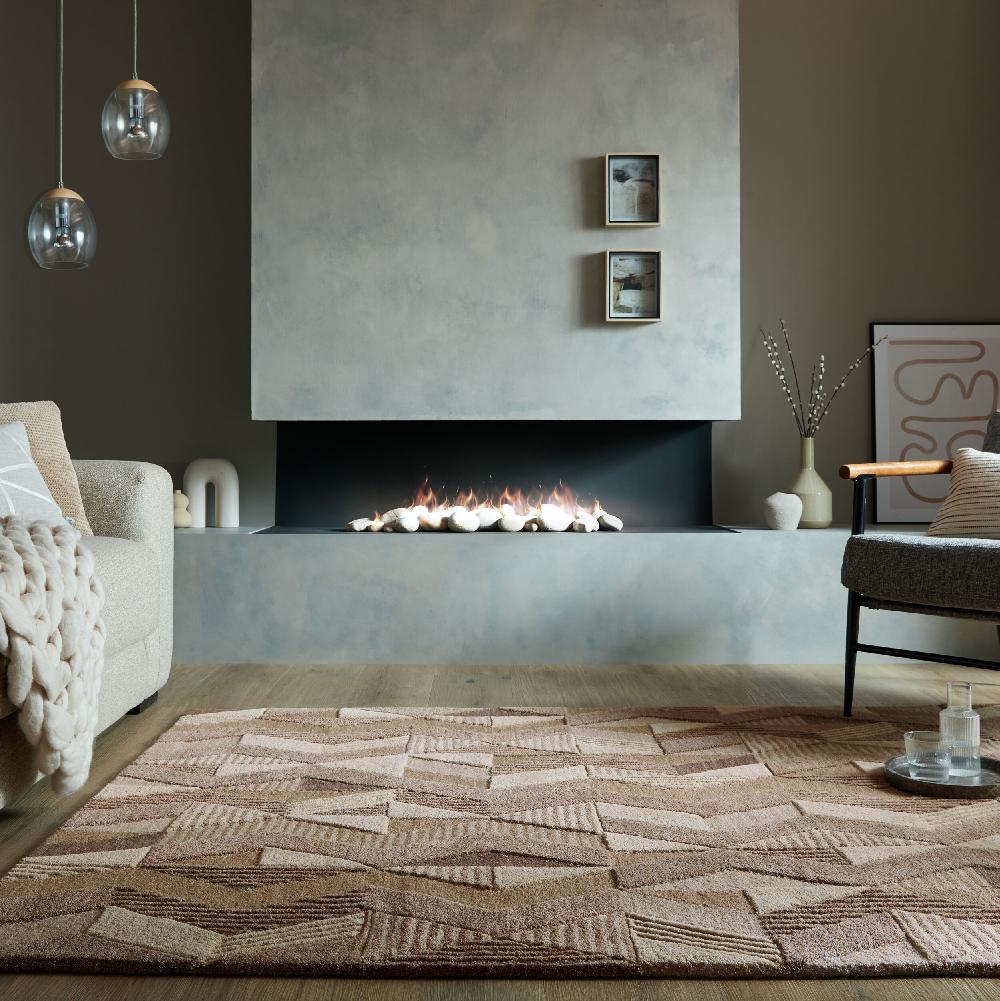 flair rugs Asher Geometric Modern Wool Rug