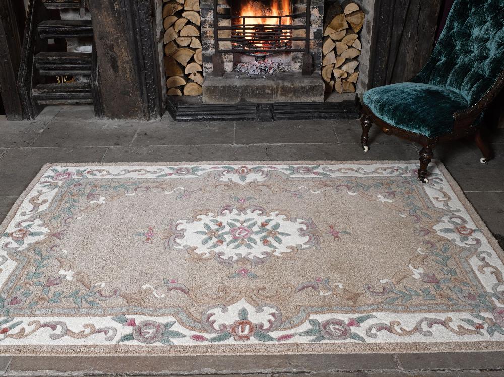 Flair Rugs Aubusson Vintage Pattern Wool Rug