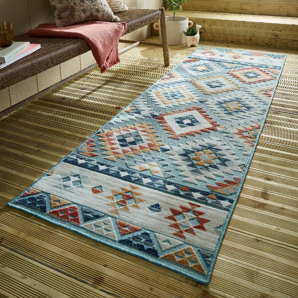 flair rugs Avery Geometric Indoor Outdoor Runner