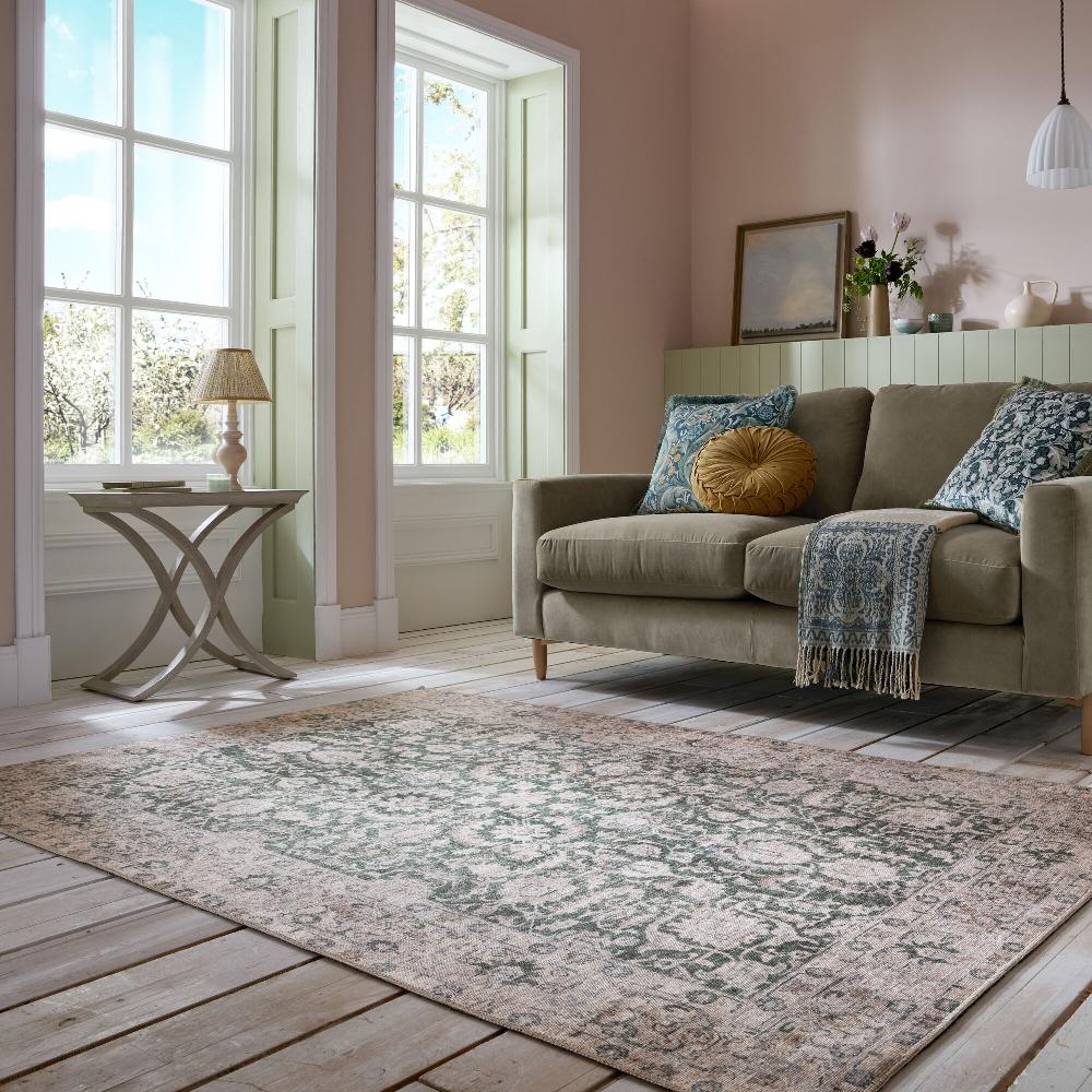 flair rugs Beau Washable Floral Rug