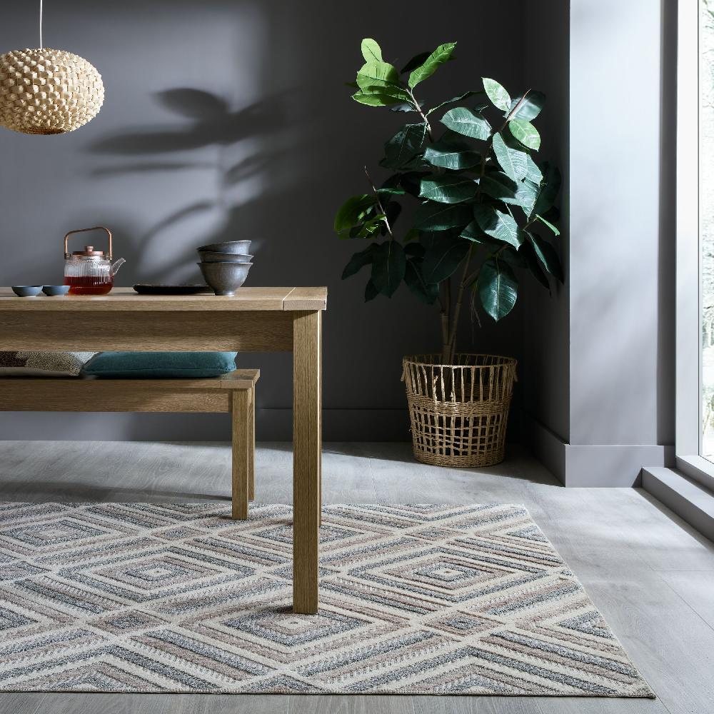 flair rugs Beckett Washable Geometric Rug