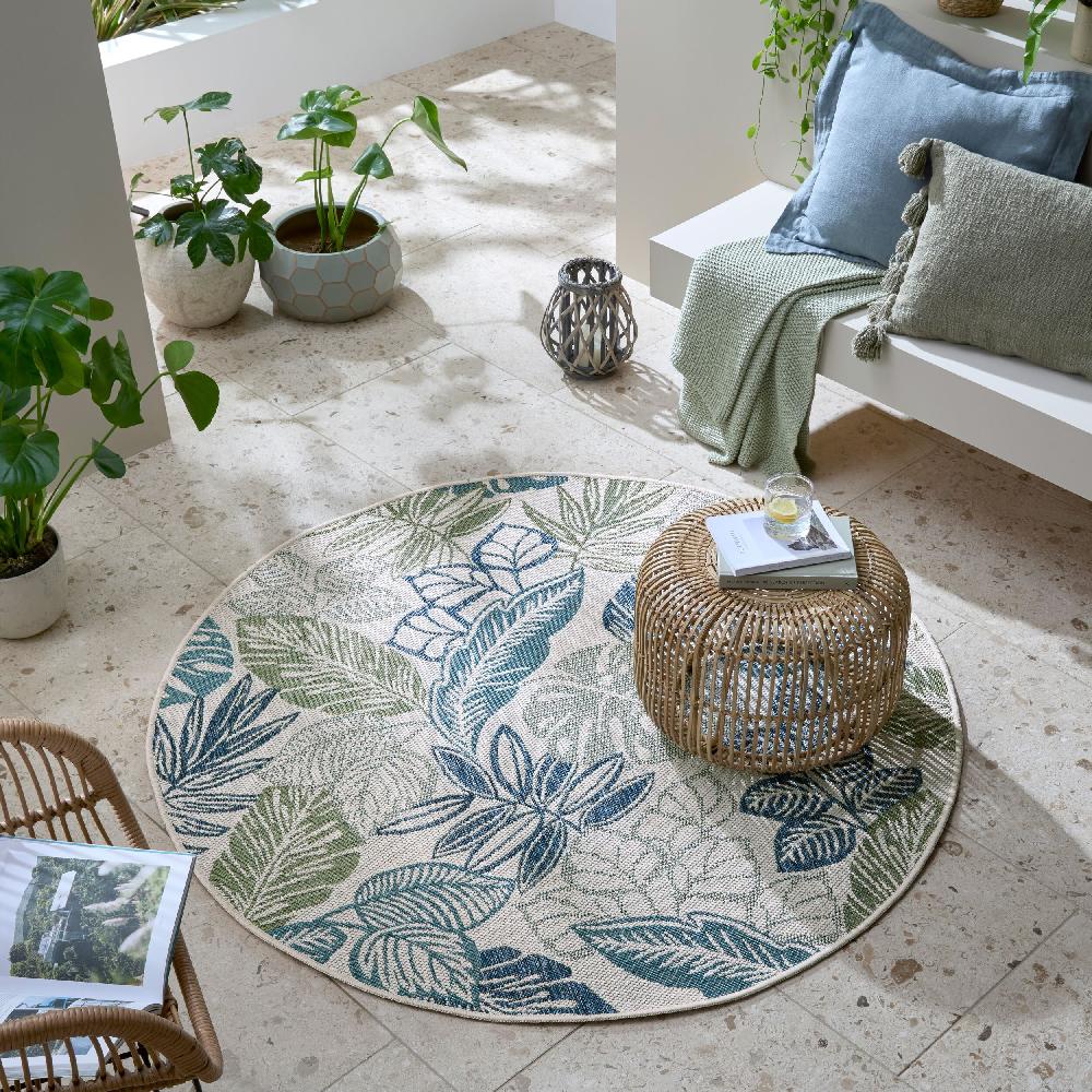 Flair Rugs Bella Leaf Indoor Outdoor Rug
