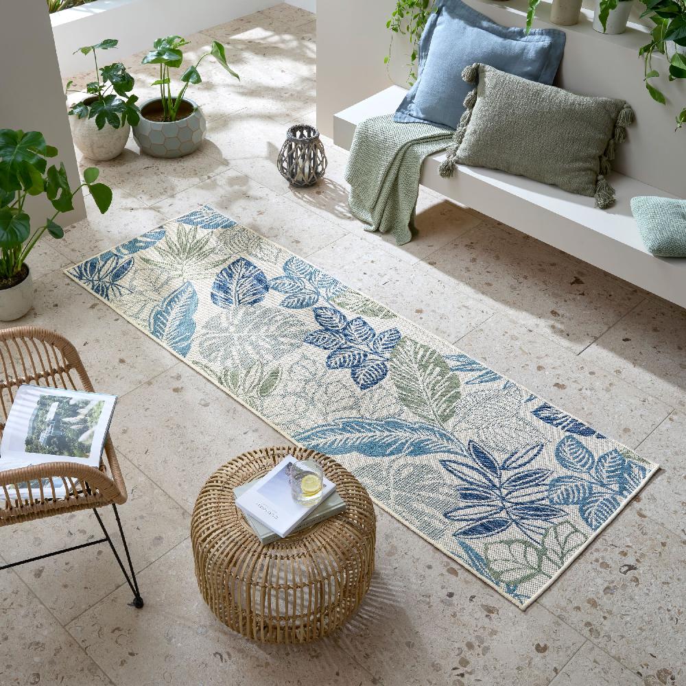 flair rugs Bella Leaf Indoor Outdoor Runner