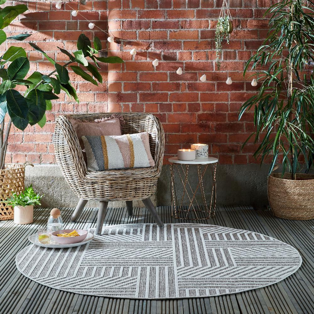 Flair Rugs Blocks Indoor & Outdoor Geometric Rug