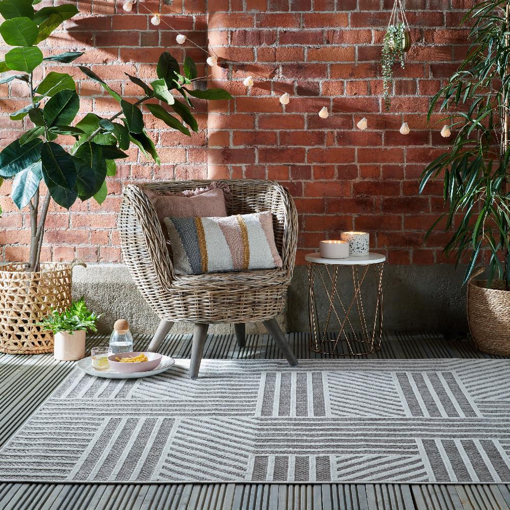 flair rugs Blocks Indoor & Outdoor Geometric Rug