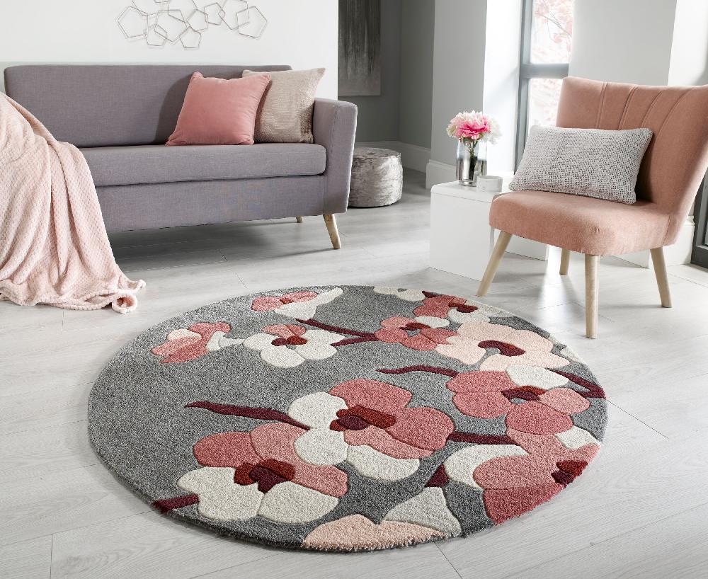 Flair Rugs Blossom Floral Motif Rug