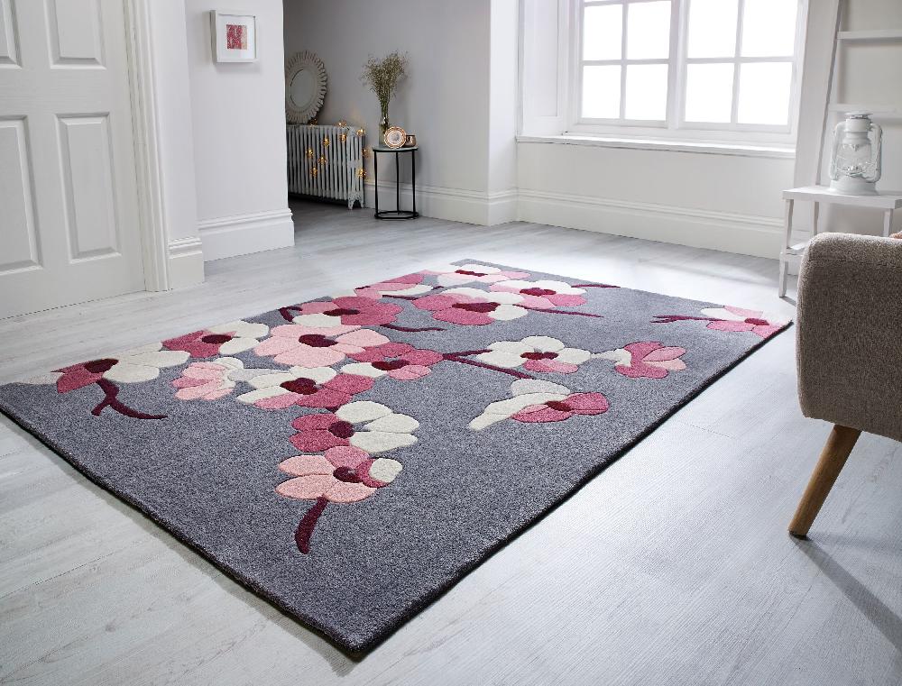flair rugs Blossom Floral Motif Rug