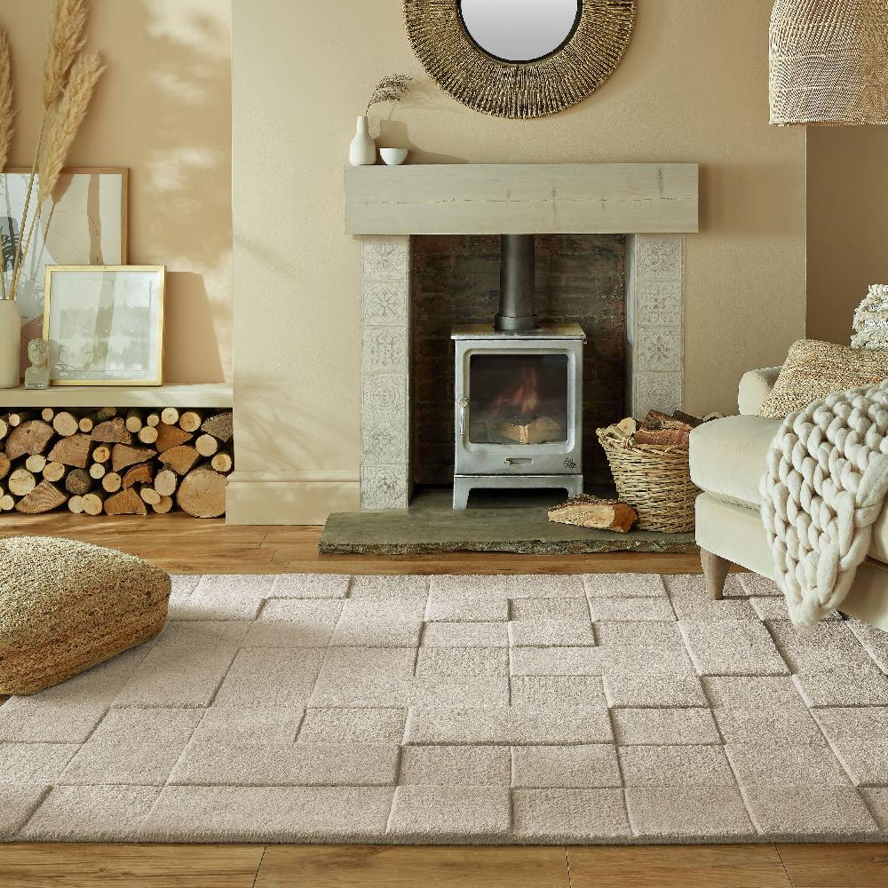 Flair Rugs Checkerboard Wool Modern Rug