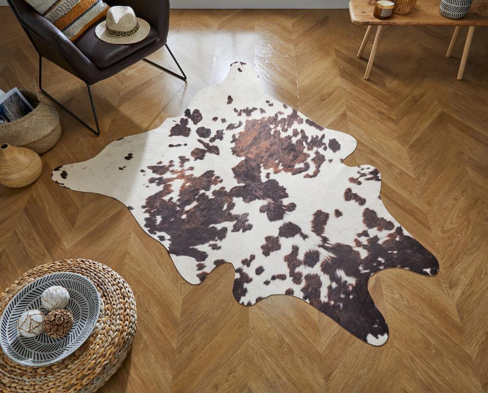 flair rugs Cow Print Faux Hide Rug