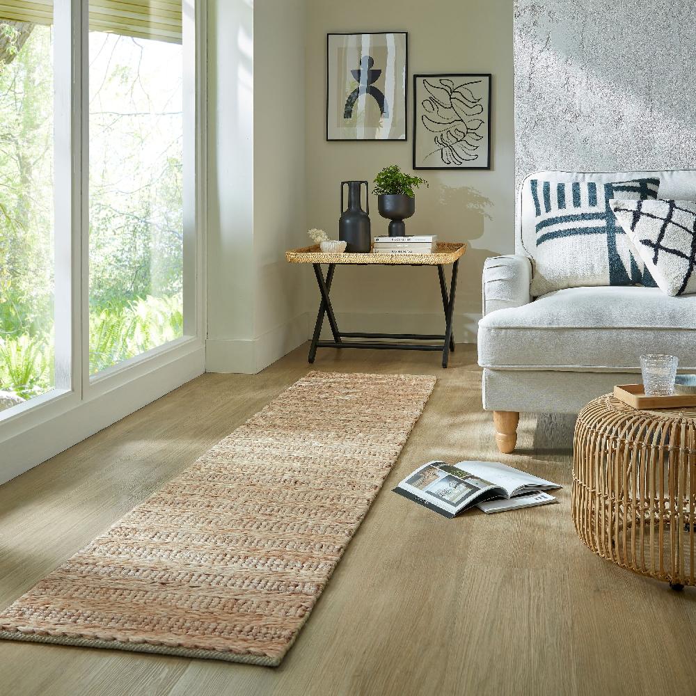 flair rugs Drew Braid Jute Stripe Runner