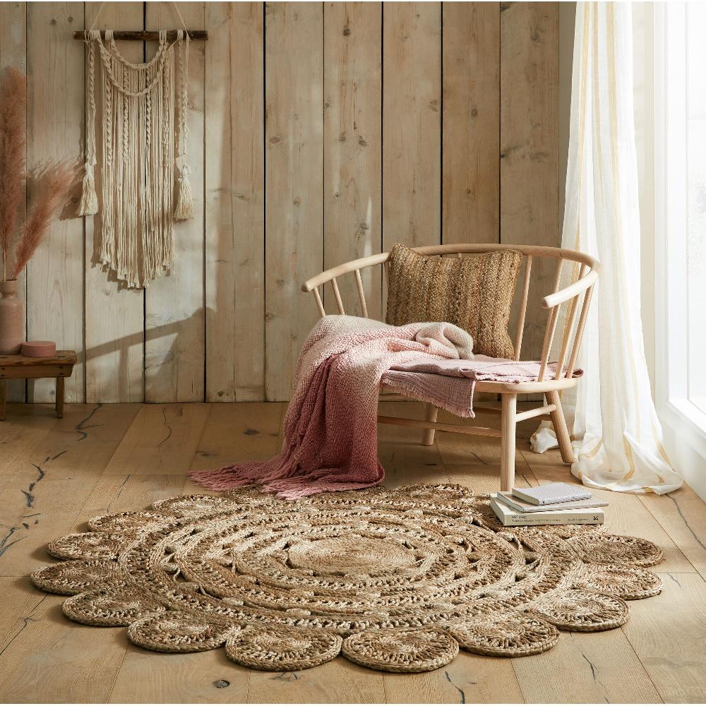 flair rugs Eden Jute Woven Circle Rug