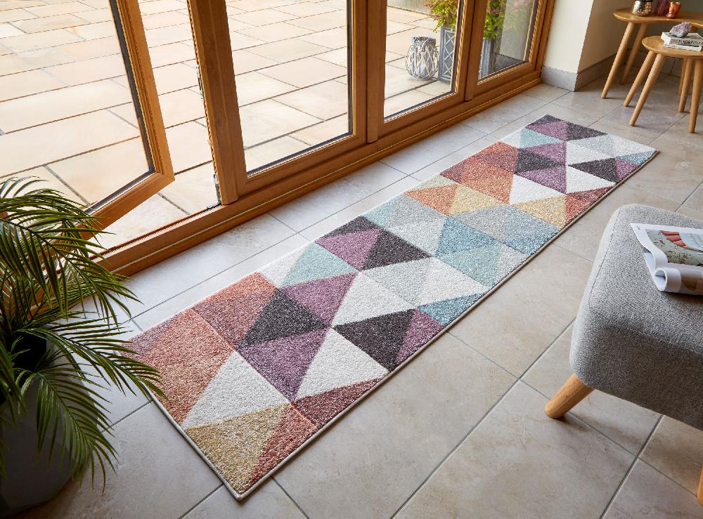 flair rugs Eliza Geometric Multi Runner Rug