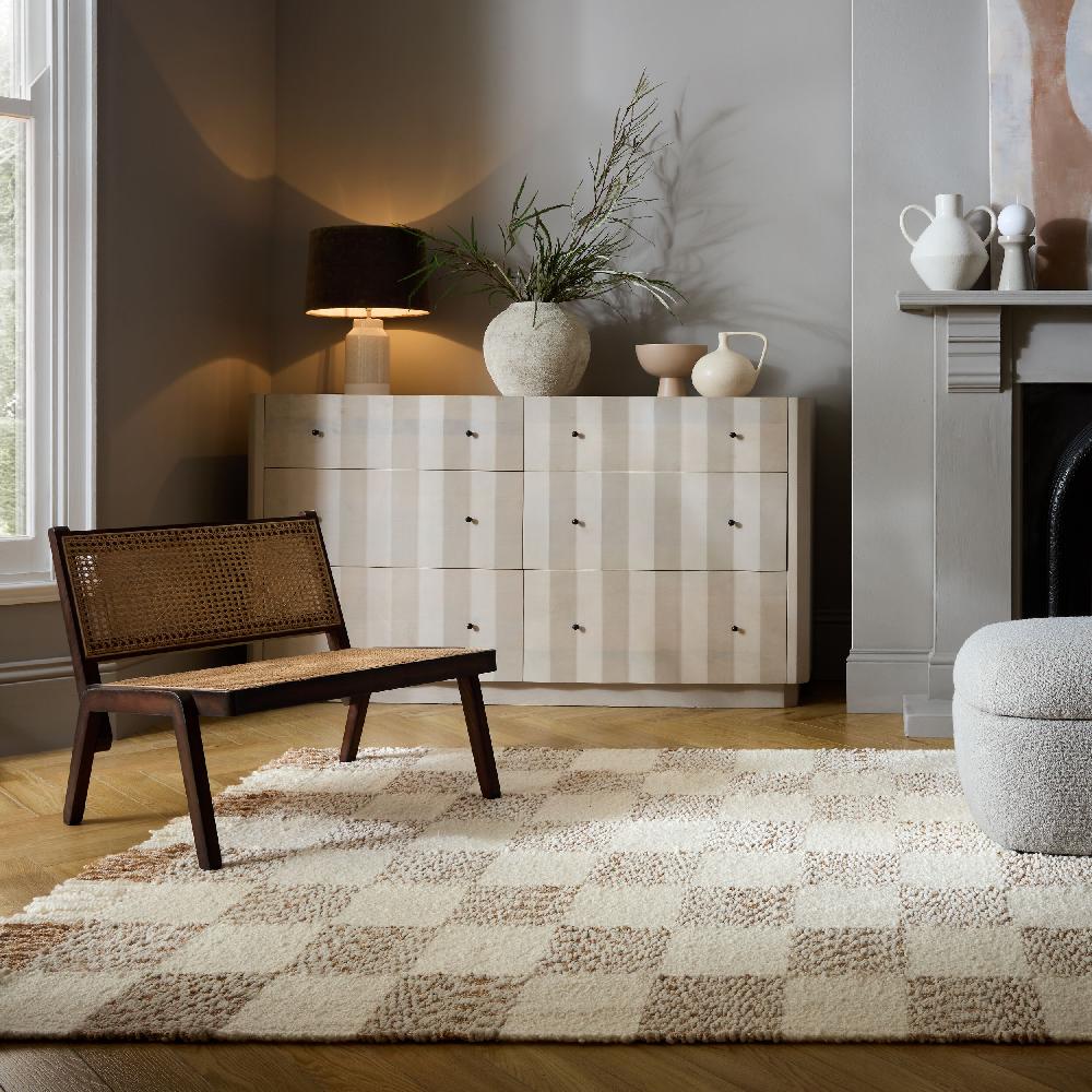 flair rugs Eric Cotton Blend Checkerboard Rug