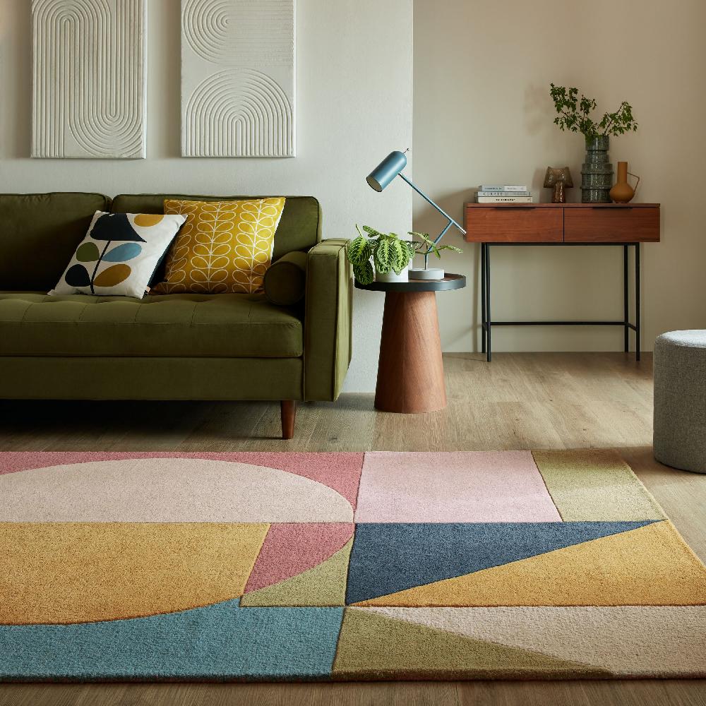 flair rugs Esre Wool Geometric Abstract Rug