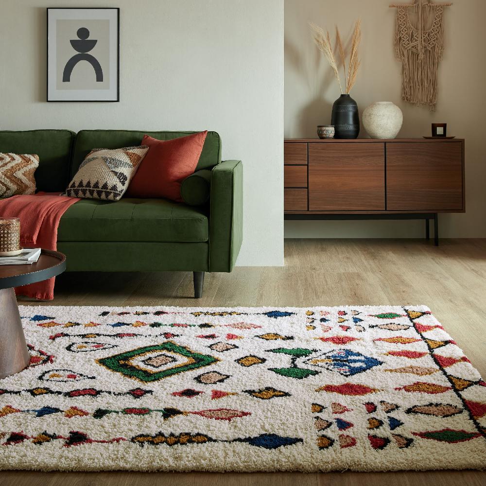 flair rugs Fes Shaggy Berber Wool Rug