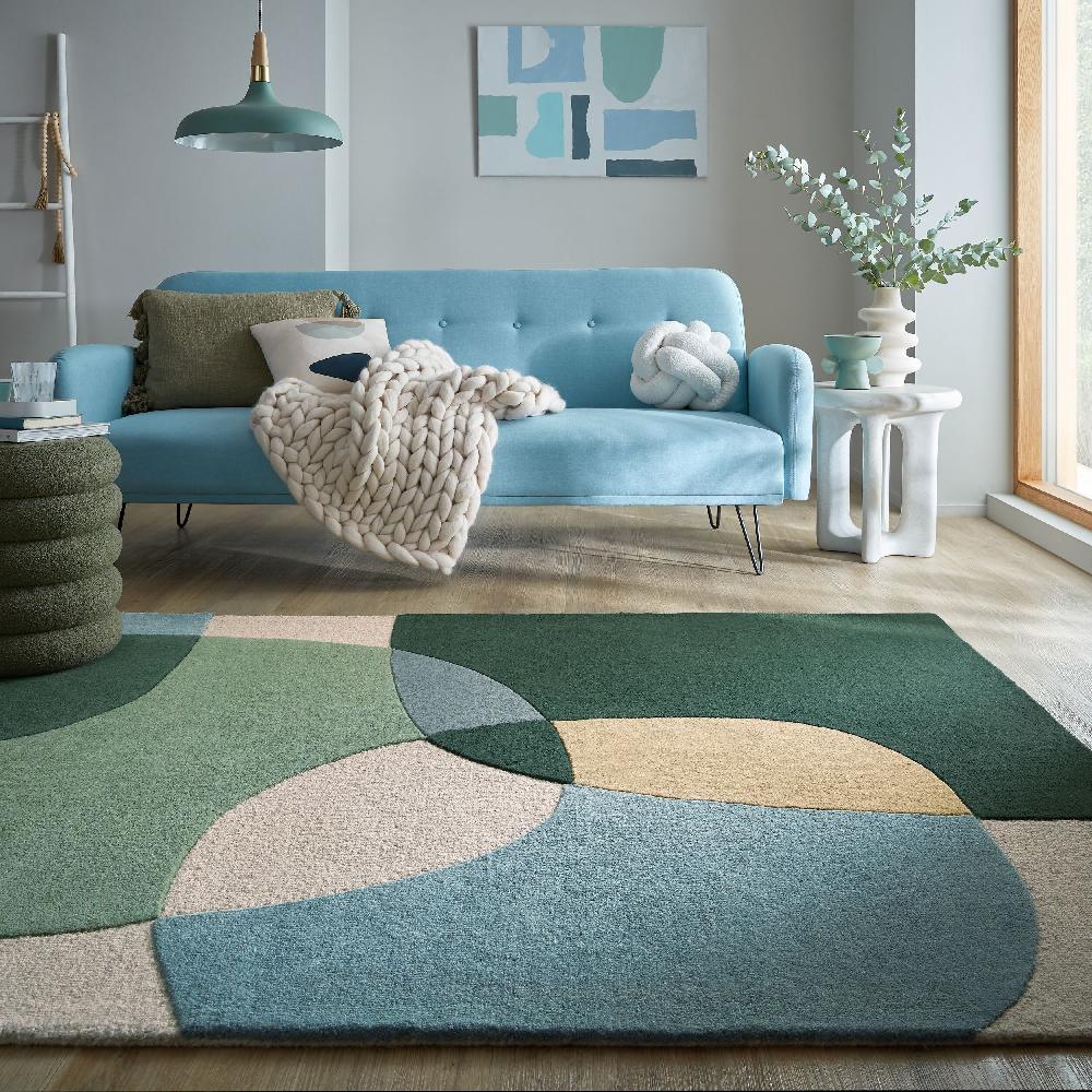 flair rugs Glow Wool Modern Rug