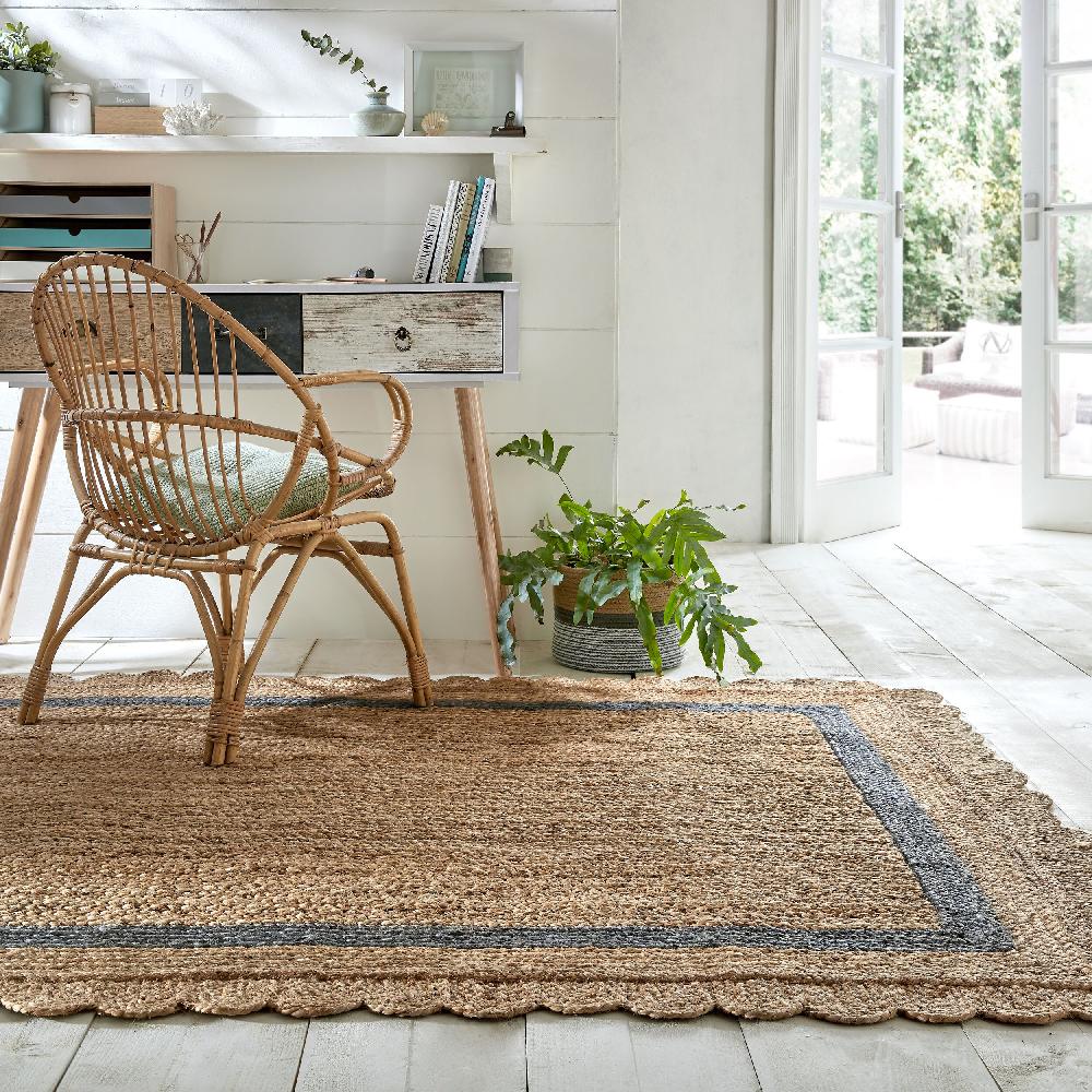 flair rugs Grace Jute Scalloped Rug