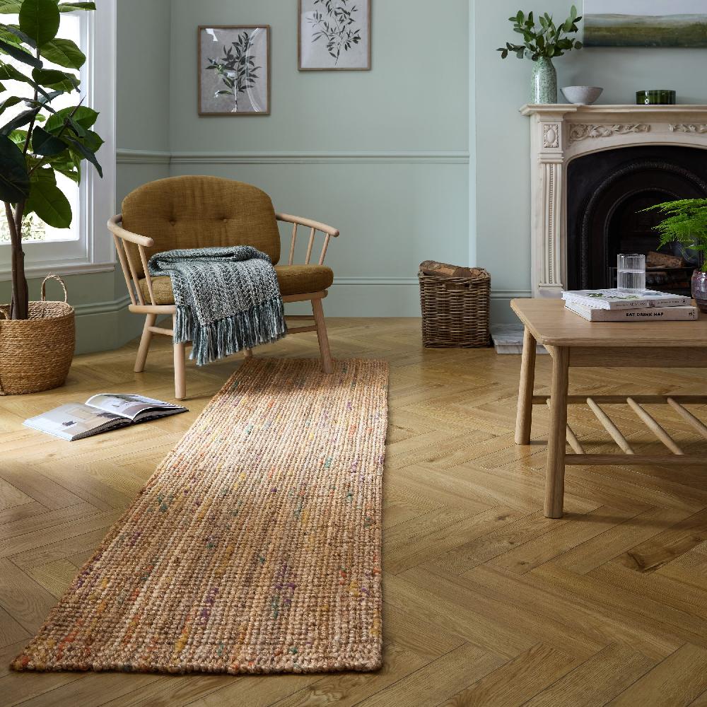 Flair Rugs Jute Boucle Neutral Runner