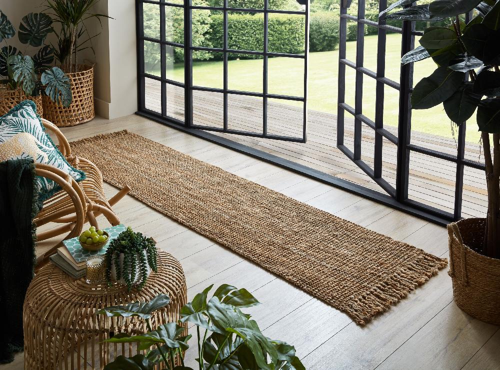 Flair Rugs Jute Boucle Neutral Runner