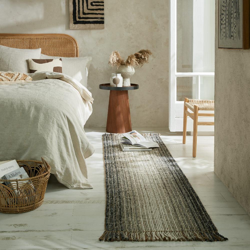 Flair Rugs Jute Ombre Neutral Runner Rug