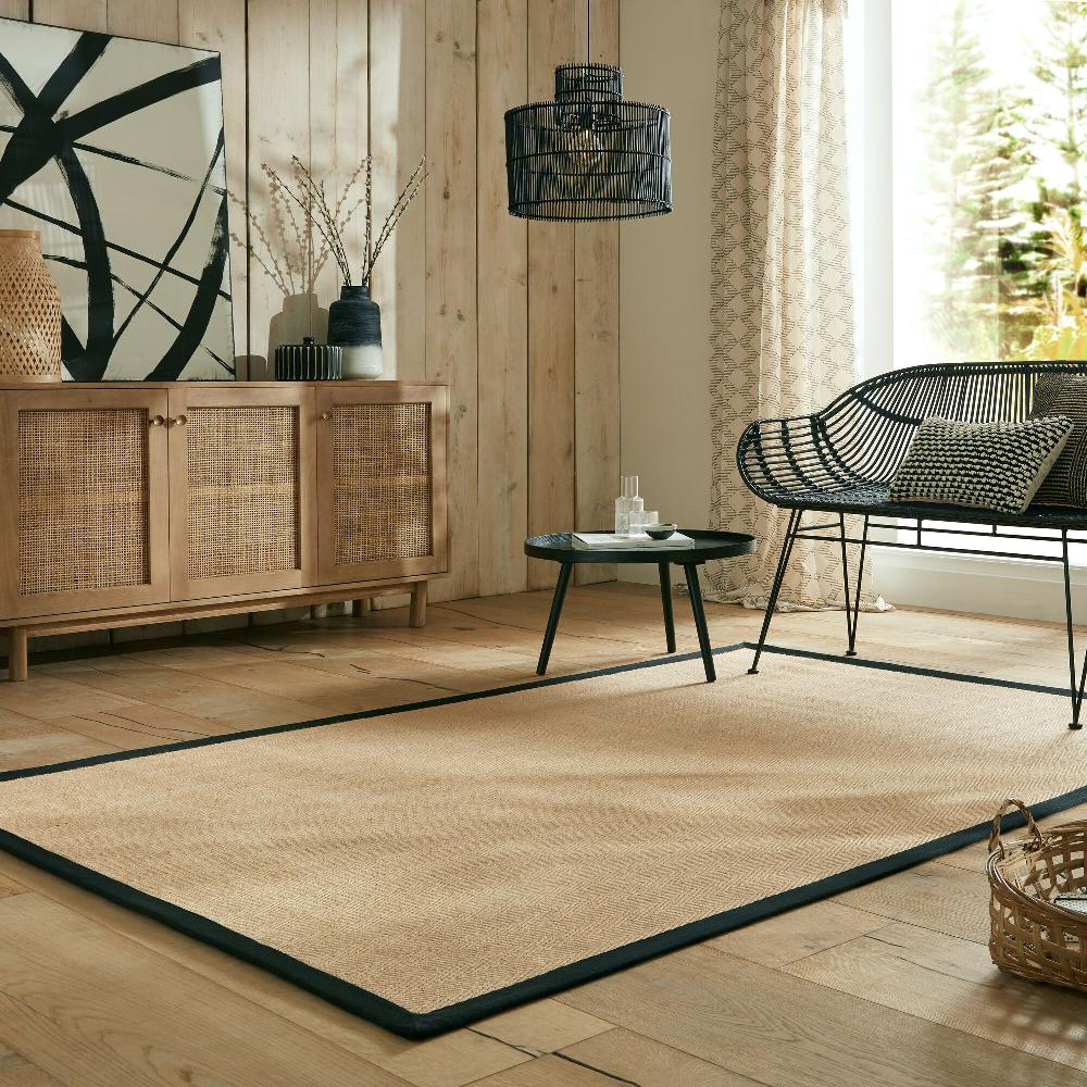 Flair Rugs Kira Jute Herringbone Global Rug