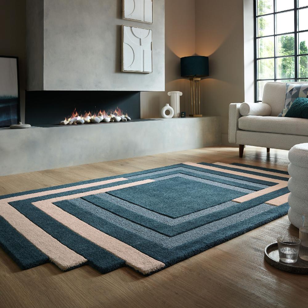 flair rugs Labyrinth Shaped Wool Rug