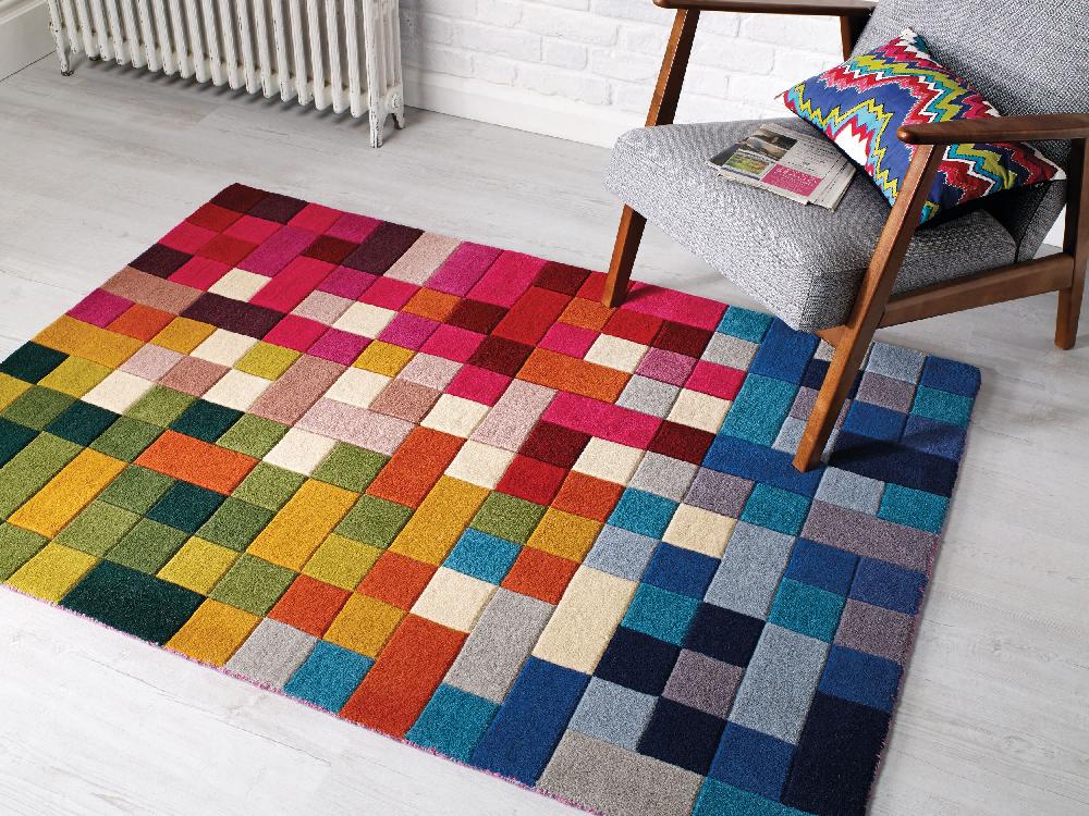 flair rugs Lucea Wool Colourful Modern Rug