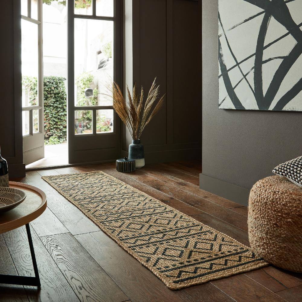 flair rugs Luis Printed Jute Runner Rug