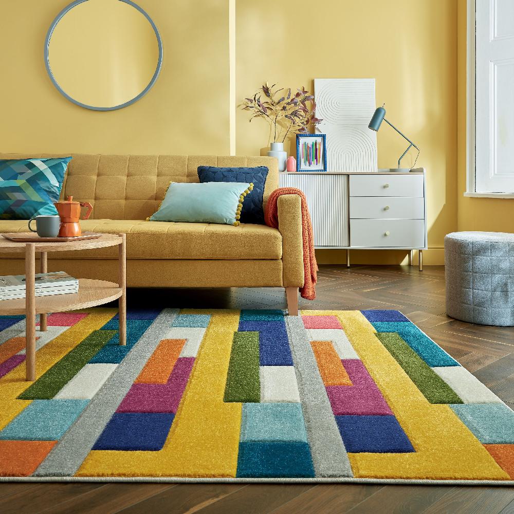 flair rugs Mambo Geometric Carved Rug