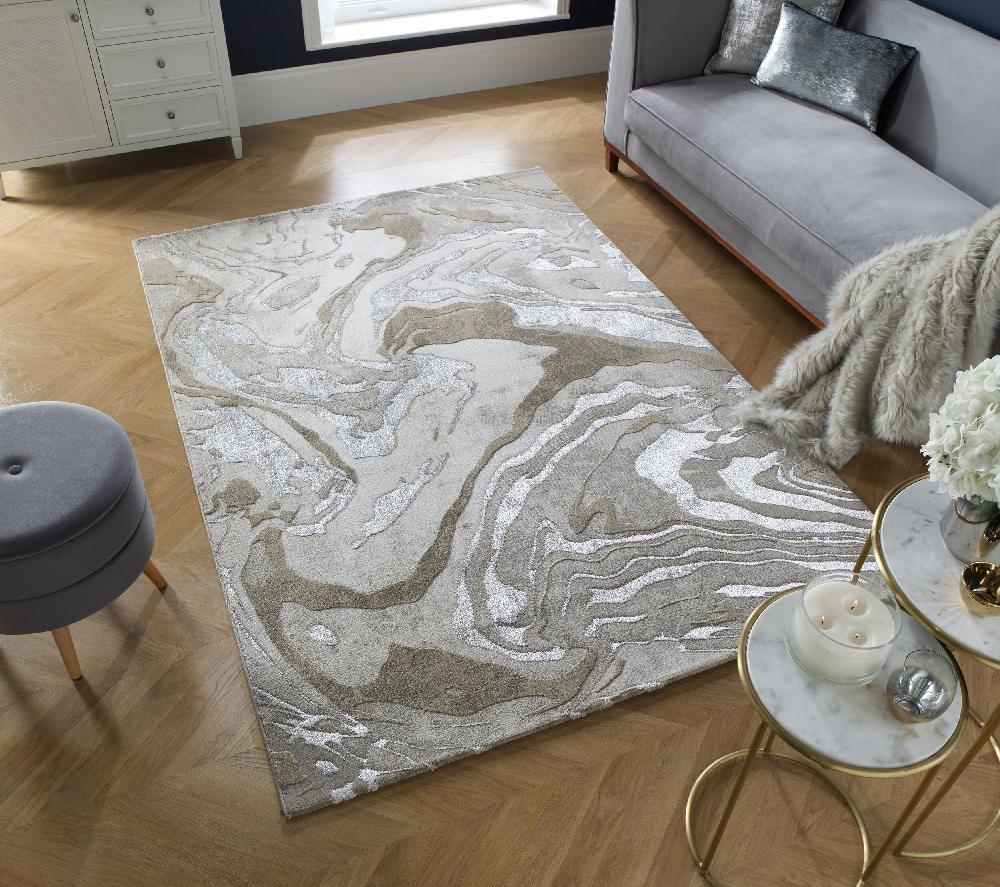 Flair Rugs Marbled Abstract Modern Rug