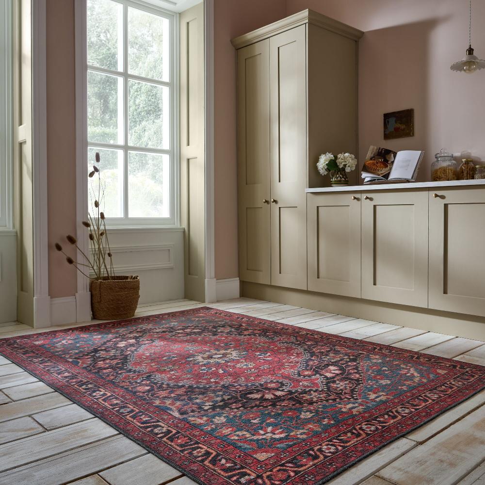 flair rugs Medallion Washable Traditional Rug