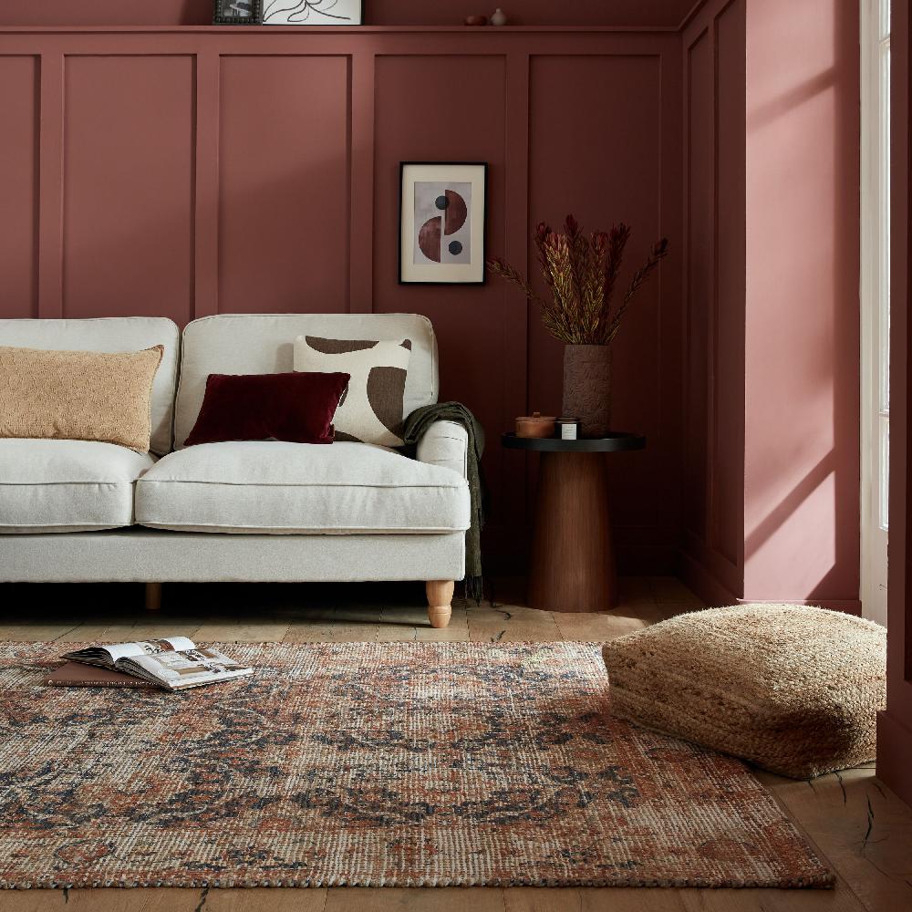 flair rugs Miley Vintage Printed Jute Rug