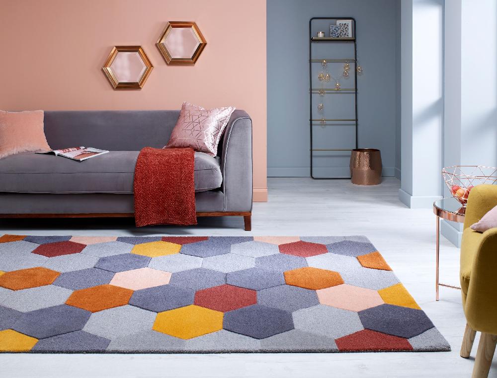 flair rugs Munro Wool Geometric Rug