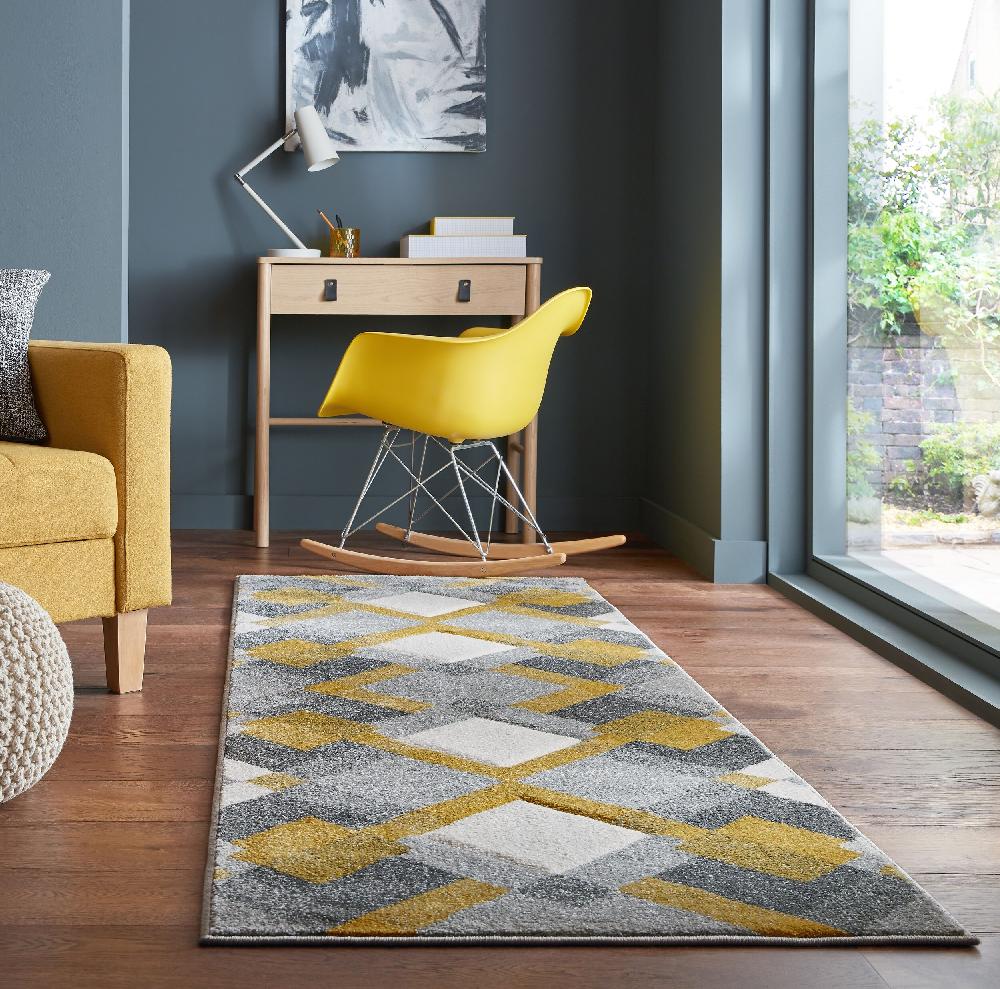 Flair Rugs Nimbus Geometric Runner Rug