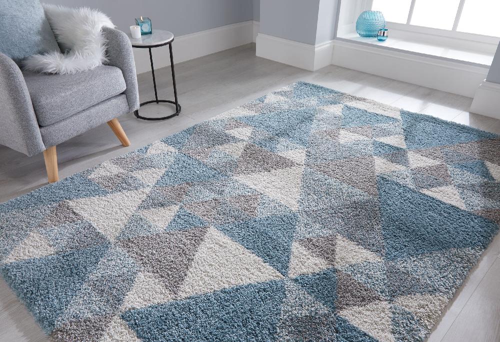 Flair Rugs Nuru Shaggy Geometric Rug