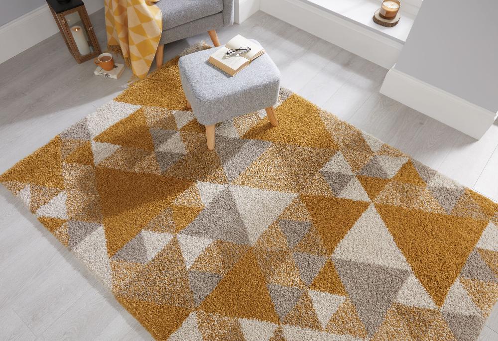 Flair Rugs Nuru Shaggy Geometric Rug