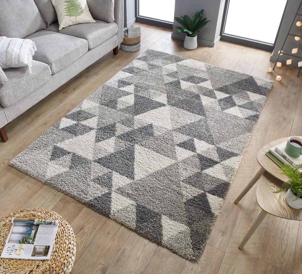 flair rugs Nuru Shaggy Geometric Rug