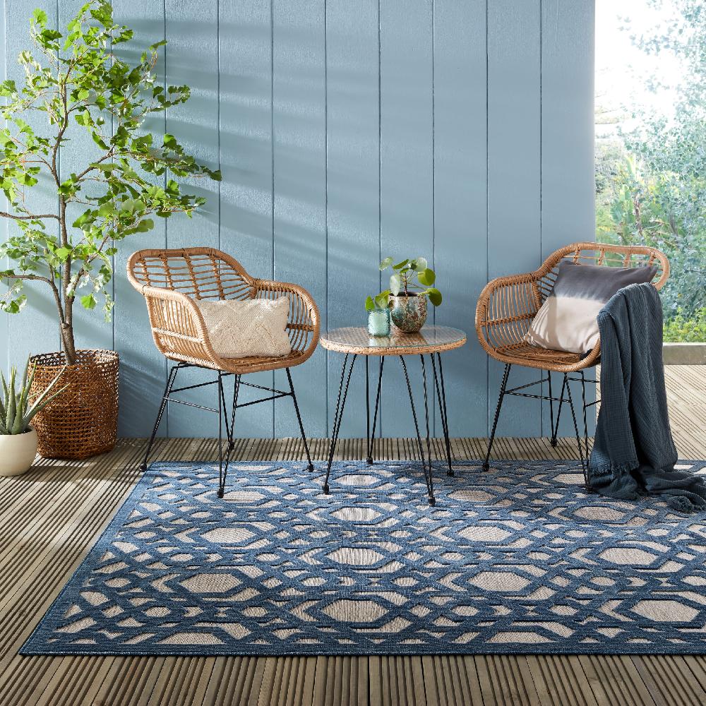 flair rugs Oro Indoor & Outdoor Geometric Rug
