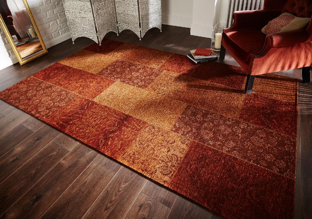 flair rugs Patchwork Chenille Patterned Rug