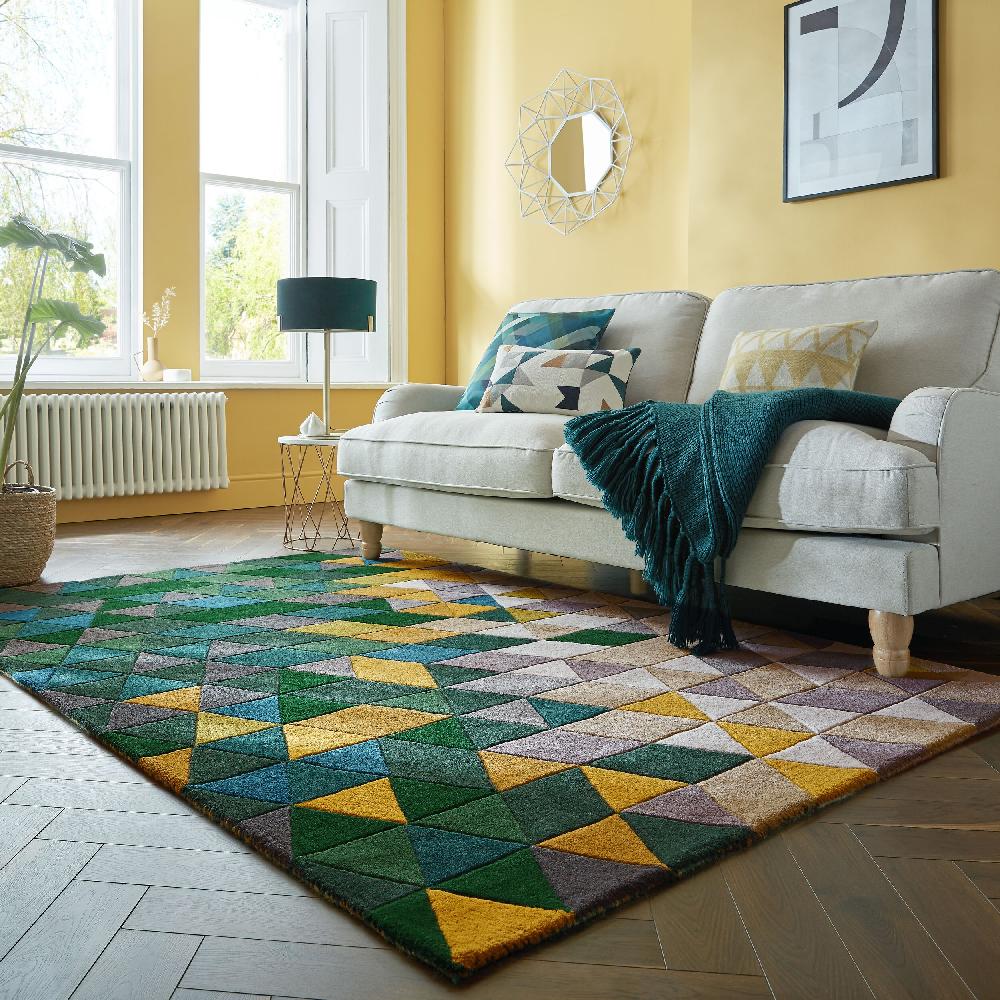 flair rugs Prism Wool Geometric Rug