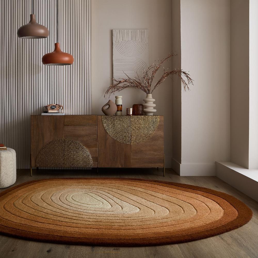 Flair Rugs Puddle Ombre Shaped Wool Rug